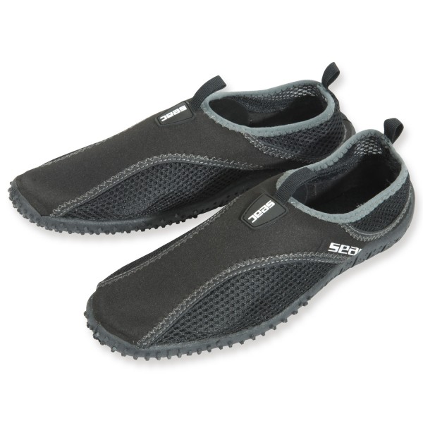 Seac Wassersportschuh Rainbow - mit fester Laufsohle - schwarz