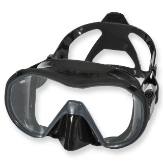 Apeks Tauchmaske VX1 schwarz - schwarzes Silikon, klares Glas