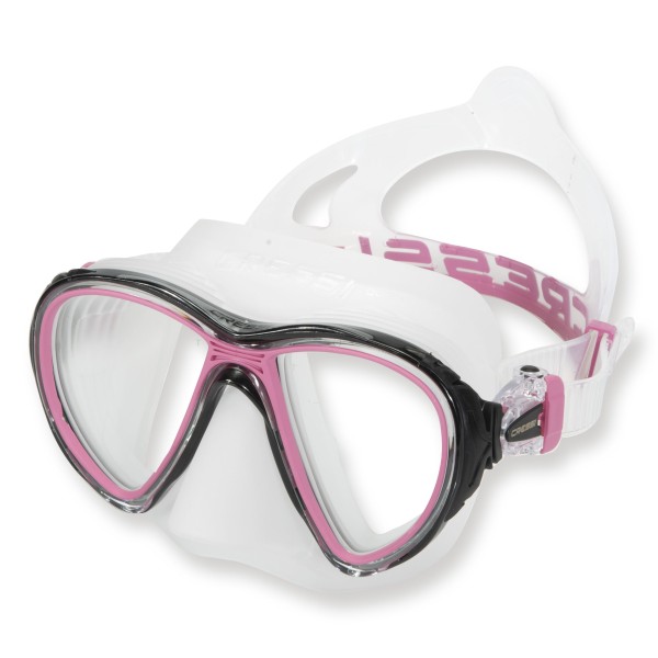 Cressi Tauchmaske Quantum pink - klares Silikon