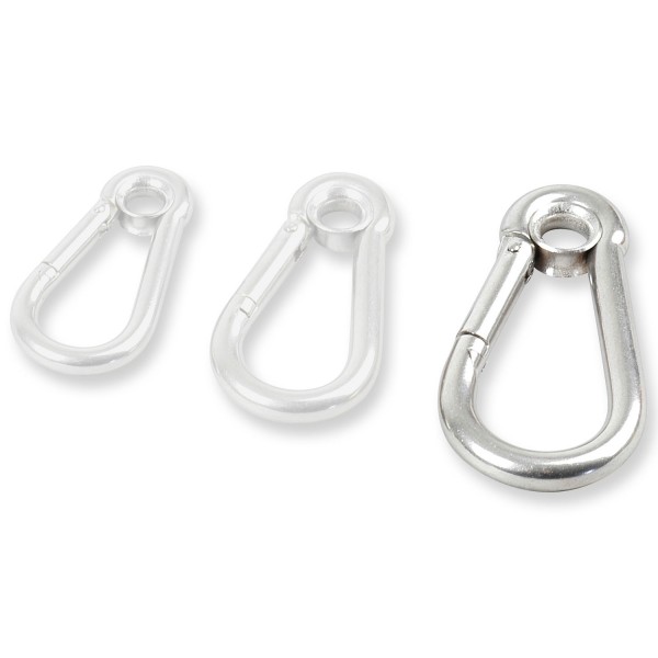 Edelstahl Karabiner mit Öse 70 x 7
