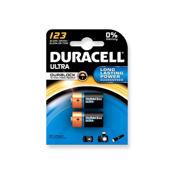 Duracell Lithium Ultra CR123 - 2er Blister