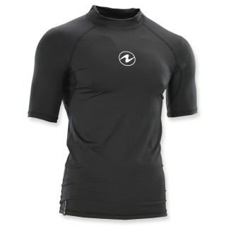 Aqualung Rash Guard Aqua Herren schwarz - kurzarm UPF 50+