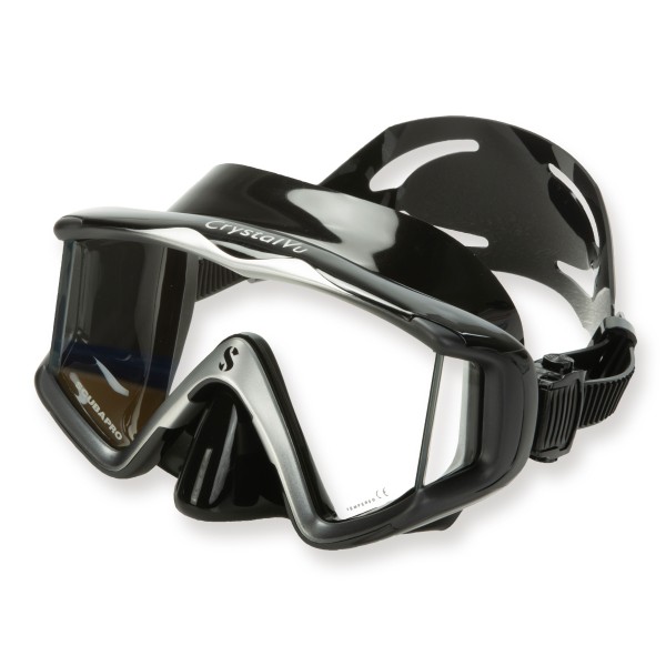 Scubapro Maske Crystal VU - schwarz silber