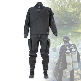 Aqualung Alaskan - Trockentauchanzug mit Frontreißverschluss inkl. Kopfhaube