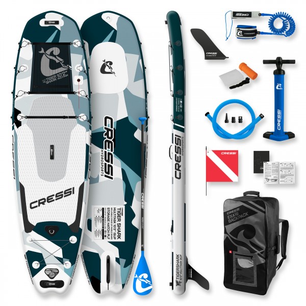 Cressi Tiger Shark iSUP Set - komplettes Sparset