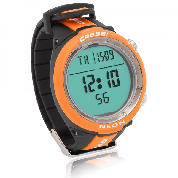 Cressi Tauchcomputer Neon - im Uhrenformat, orange