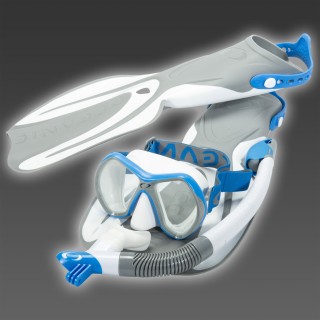 Oceanic Urlaubs-Schnorchelset Fari Island - mit Trockenschnorchel + Tasche
