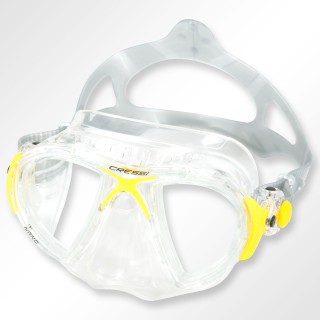 Nano Crystal - Maske mit sehr kleinem Volumen von Cressi, gelb
