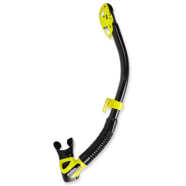 Mares Rebel Dry Trockenschnorchel - mit Auslassventil und Dry Top, schwarz gelb