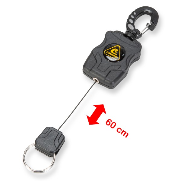 Cressi Retraktor mit Karabiner + Schlüsselring