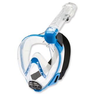 Cressi Vollgesichtsmaske Baron mit Trockenschnorchel clear blue