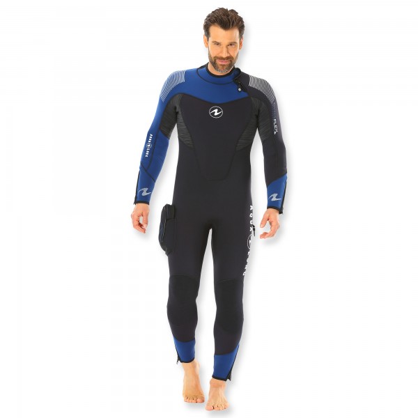 Aqualung Dynaflex Overall 7mm halbtrocken - Herren mit Rückenreißverschluss