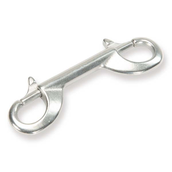 Edelstahl Doppelkarabiner (Double Ender)  4", 100 mm