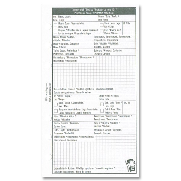 IQ Logbucheinlagen M - 2 TG pro Seite