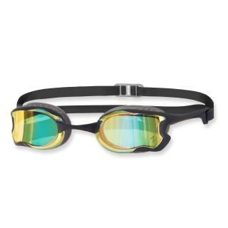 Zoggs Schwimmbrille Raptor HCB Regular Fit Grey Black Mirror Blue