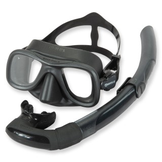 Mares Schnorselset Samurai X Basic - für Freitaucher und Schorchler, schwarz