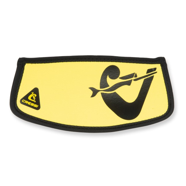 Cressi Maskenbandschutz aus Neopren - gelb schwarz