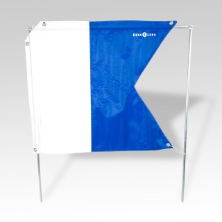 Aqualung Taucherflagge 68 x 59 cm (Alpha-Flagge)
