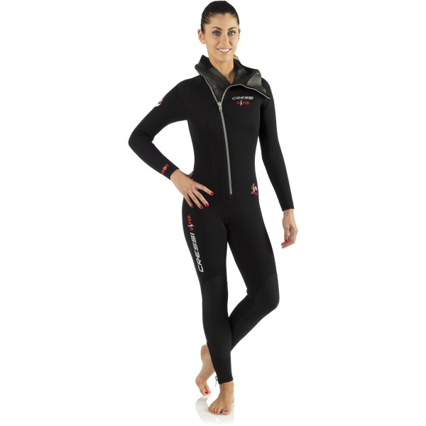 Cressi Tauchanzug Diver 5 mm mit Kopfhaube - Damen