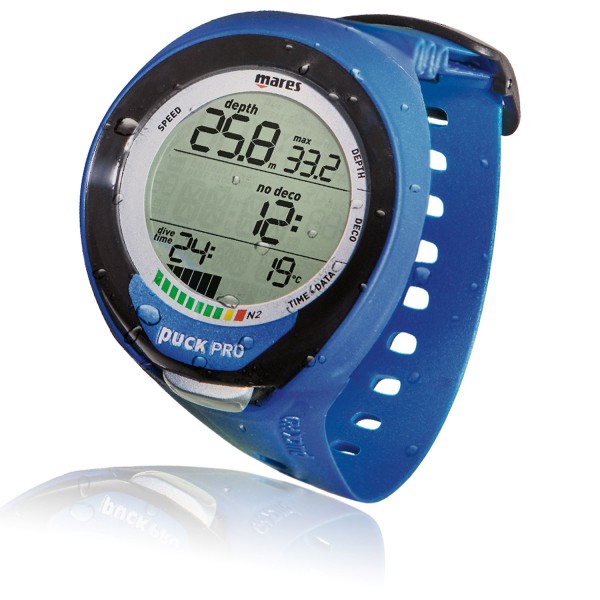 Mares Puck Pro plus Deep Blue Tauchcomputer  - sehr übersichtlich