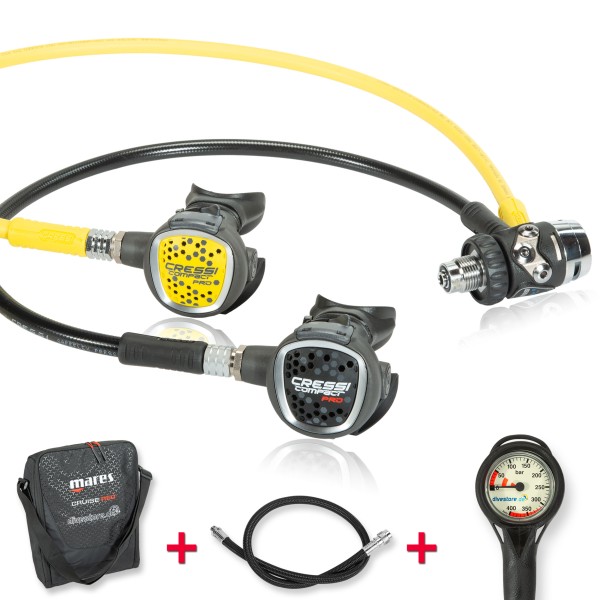 Cressi MC9 SC Compact Pro Komfort Sparset - geprüft und montiert