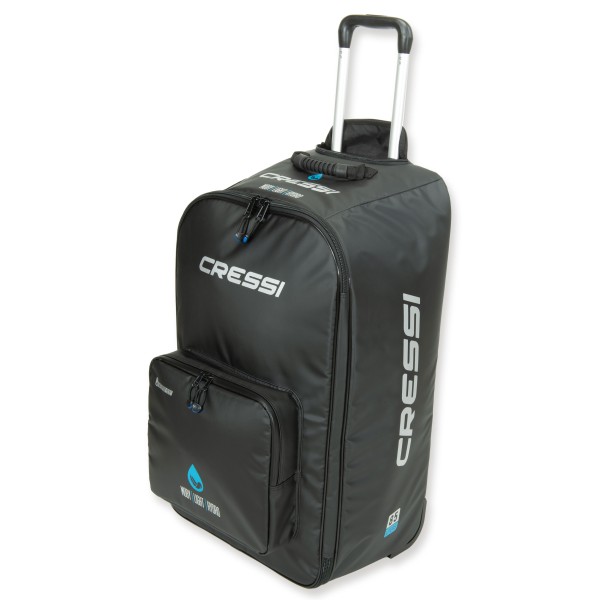 Cressi Moby Light Hydro - wasserdichte Tasche mit Rollen schwarz