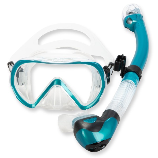 Tusa INO Hyperdry Sparset - mit Trockenschnorchel, ocean green - schmale Gesichter