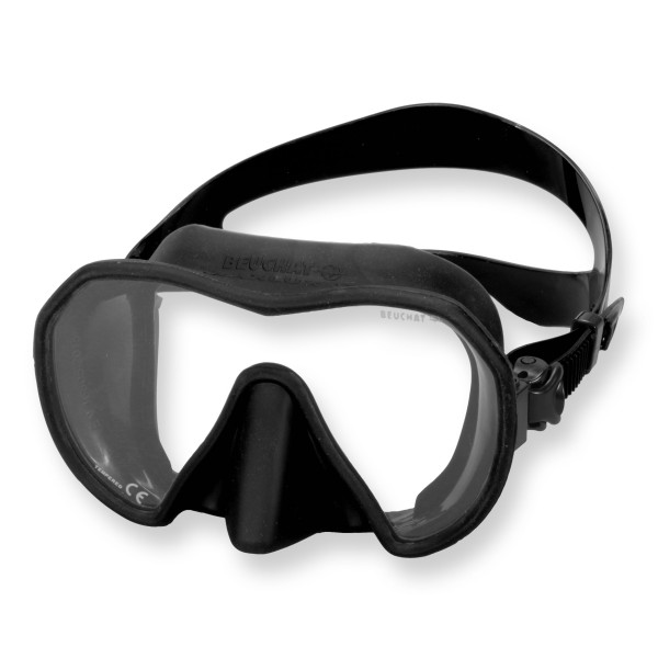 Beuchat Tauchmaske Maxlux S schwarz  - Silikon kleines Volumen
