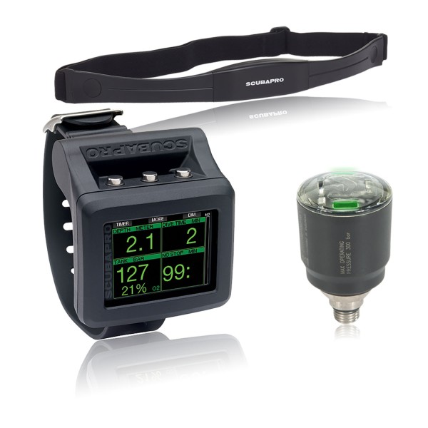 Scubapro G2 Tauchcomputer mit LED-Sender und Brustgurt