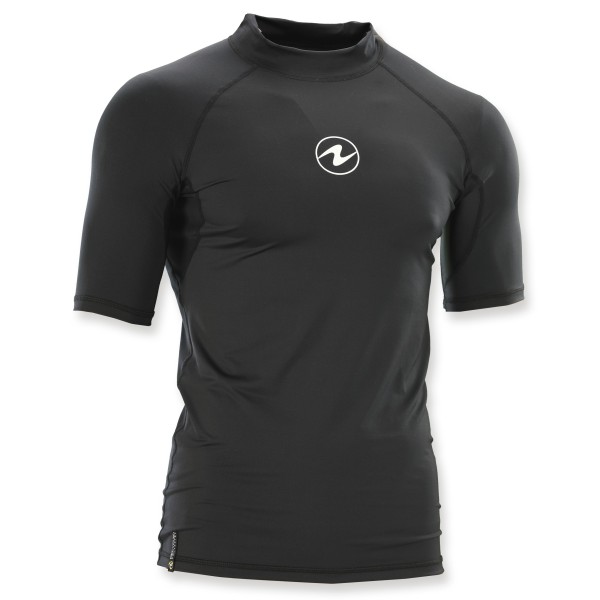 Aqualung Rash Guard Aqua Herren schwarz - kurzarm UPF 50+
