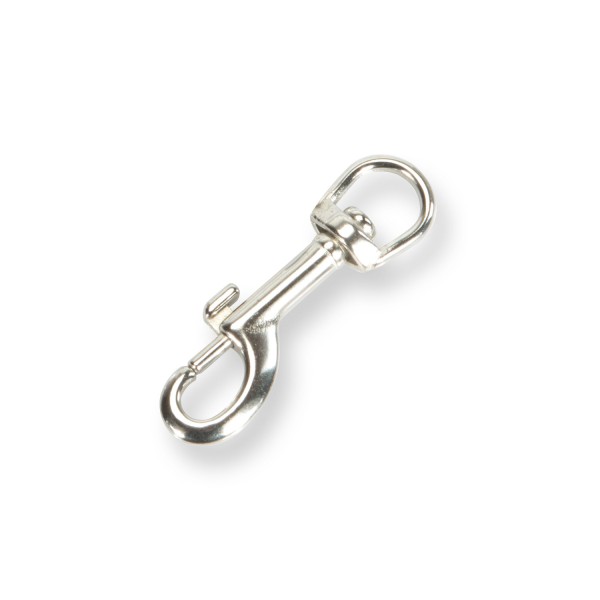 Edelstahl Karabiner mit Drehgelenk (Bolt-Snap) 1/2 ", 13 mm