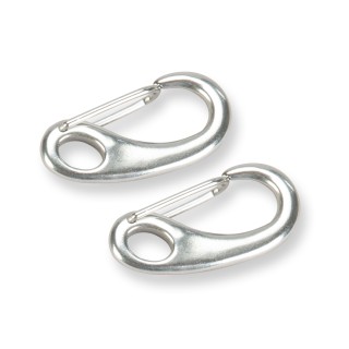 Edelstahl Karabiner I-50 im 2er Set - Edelstahl