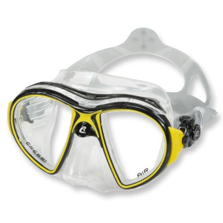 Cressi Tauchmaske Air Crystal - weiches Silikon, gelb