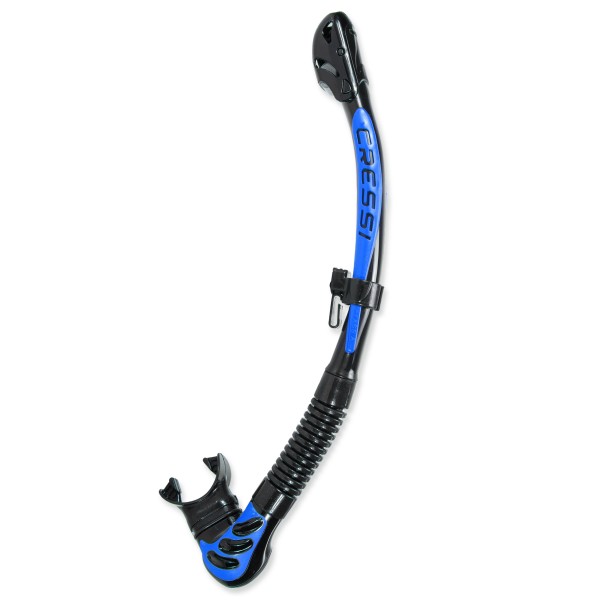 Alpha Ultra Dry Trockenschnorchel von Cressi mit Silikonmundstück - schwarz blau