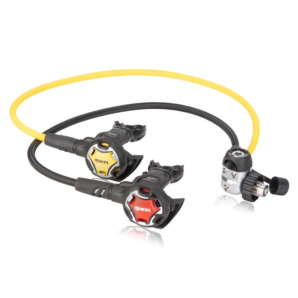 Mares Dual 15X Basic Sparset - geprüft und montiert - Sonderfarbe rot