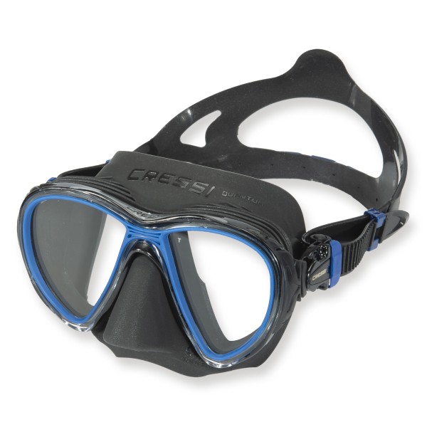 Cressi Tauchmaske Quantum blau - schwarzes Silikon