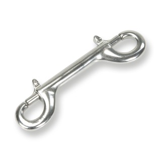 Edelstahl Doppelkarabiner (Double-Ender) 3 3/4