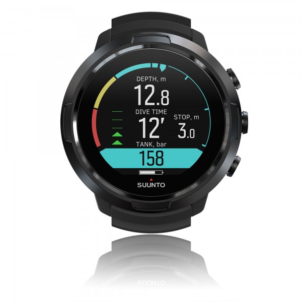 Suunto D5 All Black Tauchcomputer im Uhrenformat - für Luft und Nitrox