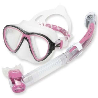 Cressi Schorchelset Jamaika pink - mit Trockenschnorchel