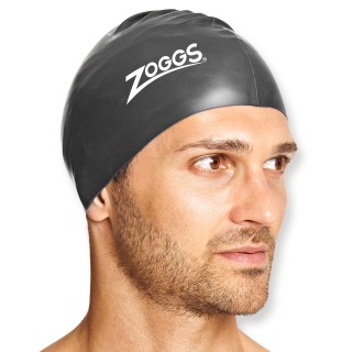 Zoggs Badekappe aus Silikon - schwarz