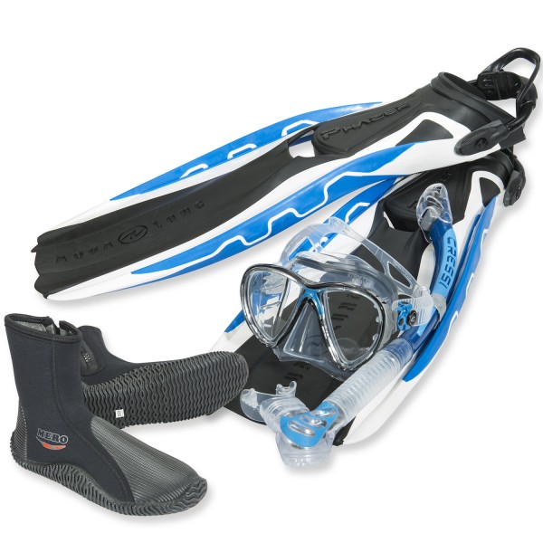 Aqualung Tauchset Phazer - super Vortrieb, mit Trockenschnorchel