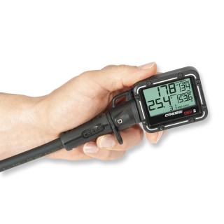 Cressi Digi 2 schwarz - digitale Konsole mit Flaschendruck und Tiefenmesser