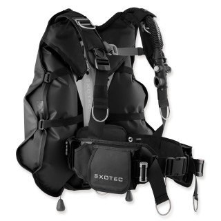 Apeks Tauchjacket Exotec grau - Alu Backplate