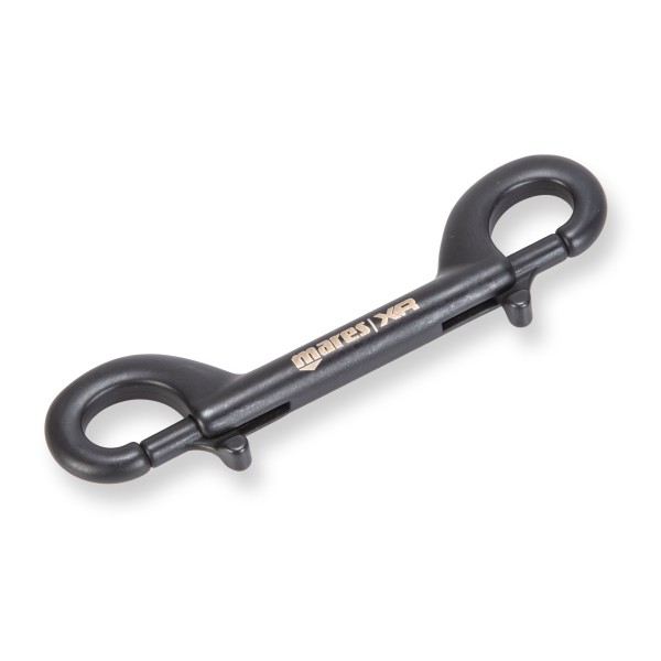 Mares Doppelkarabiner (Double Ender) Keramik, 120 mm, schwarz