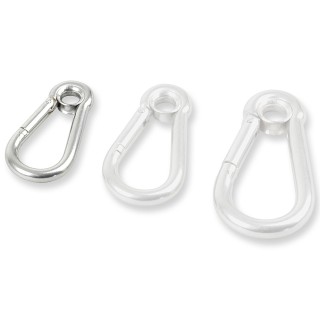 Edelstahl Karabiner mit Öse 50 x 5