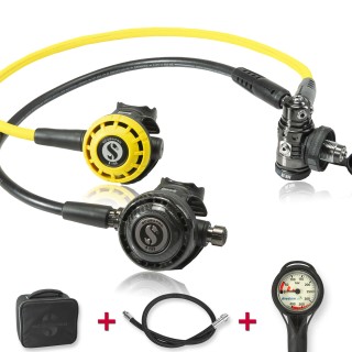Scubapro MK 19 DIN EVO Black Tech G260 Carbon Black Tec Komfort Set - geprüft und montiert