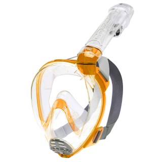 Cressi Vollgesichtsmaske Baron Junior mit Trockenschnorchel orange - ab 7 Jahre