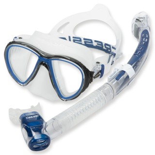 Cressi Schorchelset Jamaika blau - mit Trockenschnorchel