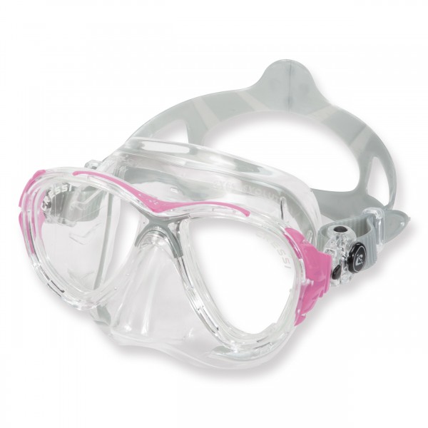 Cressi Tauchmaske Eyes Evo Crystal - weiches Silikon, pink