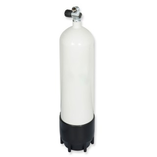 Polaris Tauchflasche ECS 12L lang/232 bar Stahl mit Standfuß und erw. Monoventil
